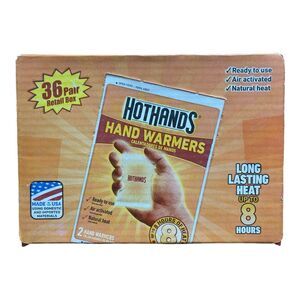 HotHands 8 Hour Air Activated Disposable Hand Warmers, 36 Pair